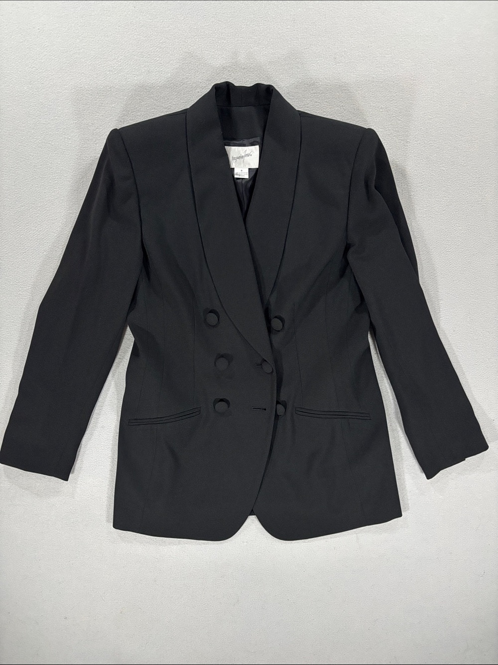 Jacqueline Ferrar Double-Breasted Black Women's Blazer 8